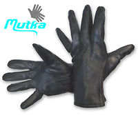 MIESTEN LAMMASSORMIKAS / NAHKAKÄSINE NEULEVUORELLA JA SISÄSAUMALLA - MUTKA 1260MS MIESTEN LAMMASSORMIKAS / NAHKAKÄSINE NEULEVUORELLA JA SISÄSAUMALLA - MUTKA 1260MS